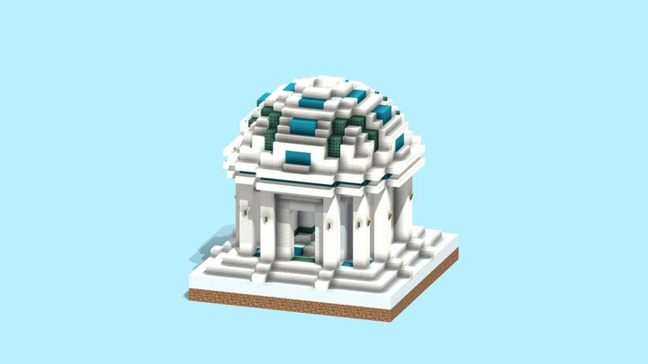 Small Ancient Greek Temple 3D Model