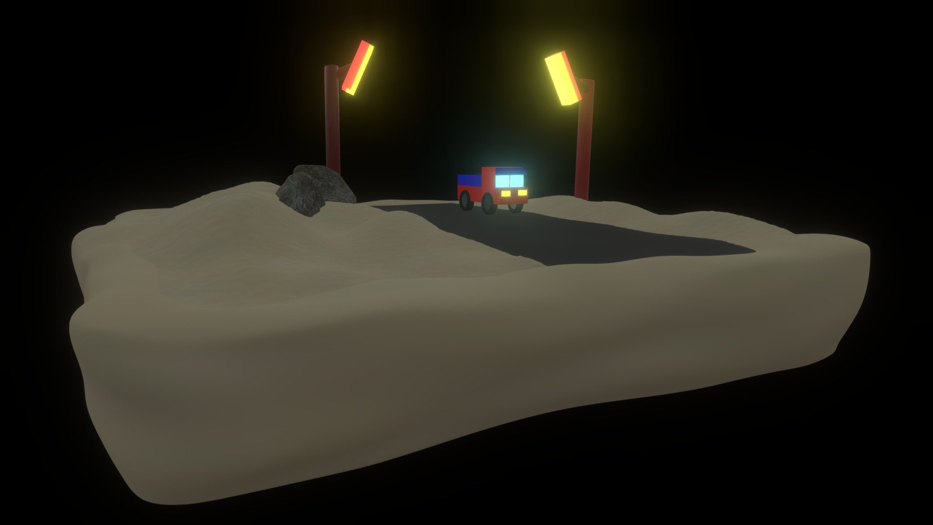 Industrial Road Scene