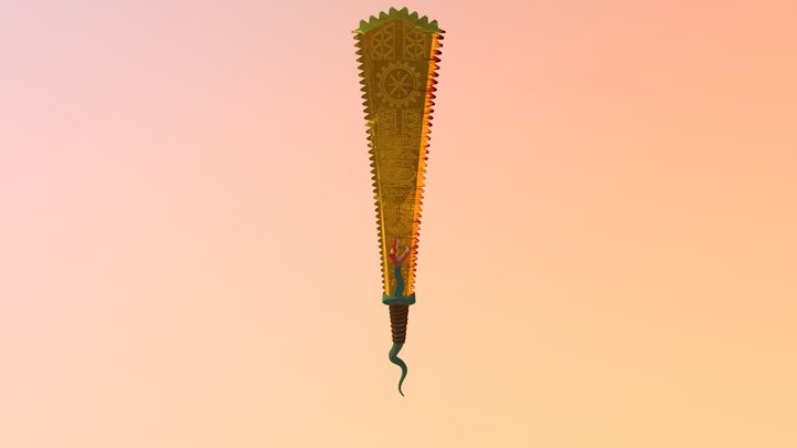 Aztec Epic Sword 3D Model