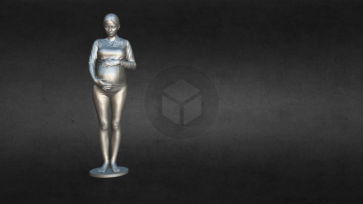 Tehotenský sken - Mária 3D Model