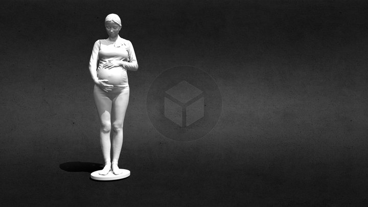 Tehotenský sken - Mária 3D Model