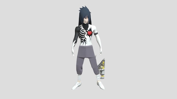 Human-like figure with distinct clothing 3D Model