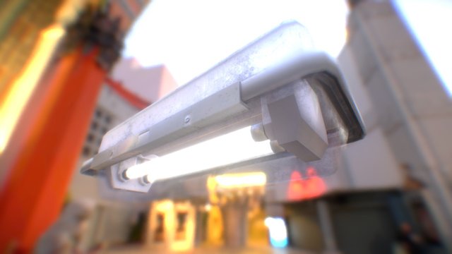 Industrial explosion proof lamp 3D Model