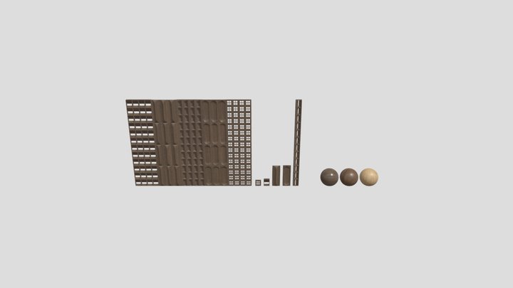 Wood panels 3 3D Model