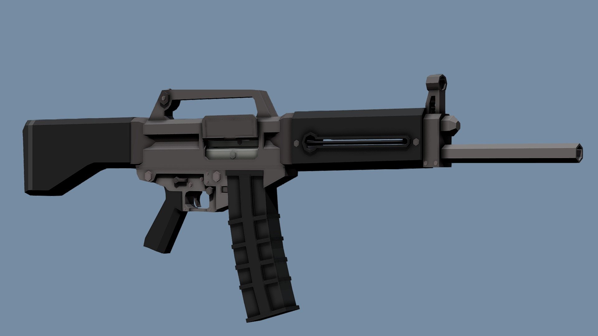 Low-Poly USAS 12 - Download Free 3D model by TastyTony [78217c9 ...