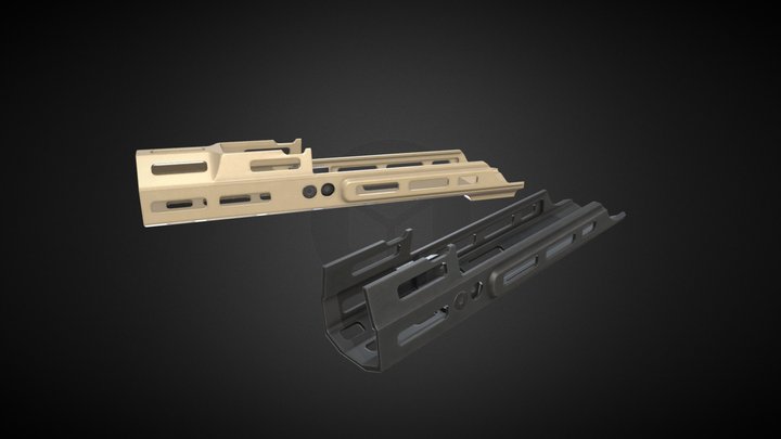 MREX Scar Handguard 3D Model