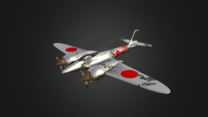 Kawasaki-Ki96 (1943) 3D Model