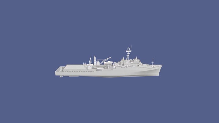 USS Fort Fisher LSD-40 3D Model