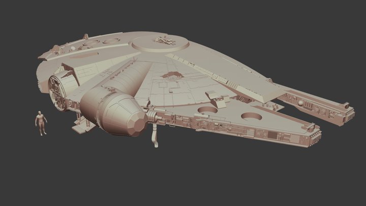 '77 Elstree Millennium Falcon 3D Model