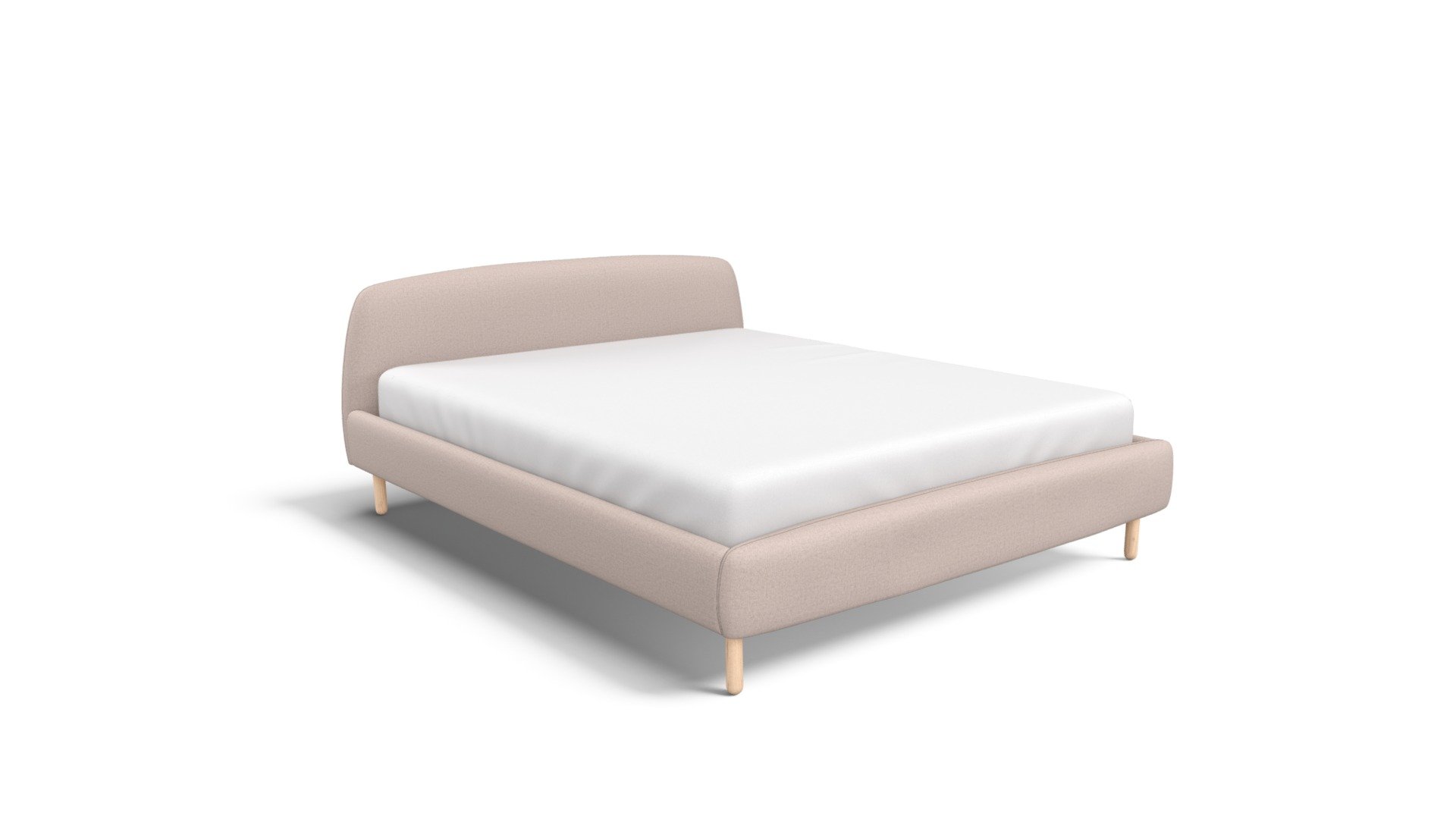 Jonah Euro Kingsize Bed, Warm Grey