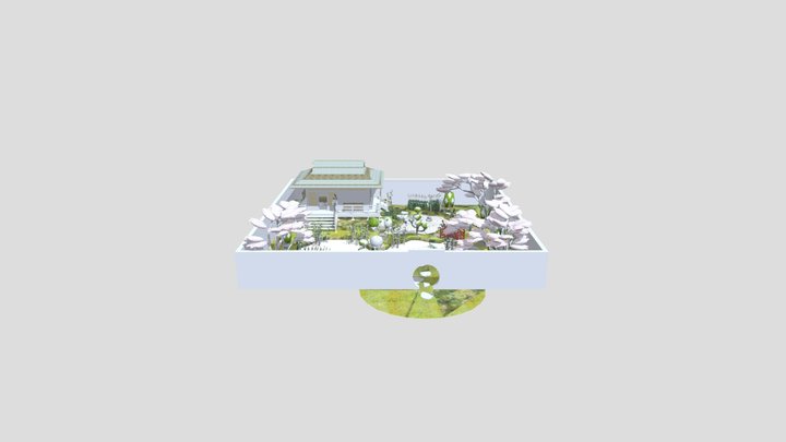 Beautiful Garden 3D Design | Nature Green Space – Free 3D Model STL