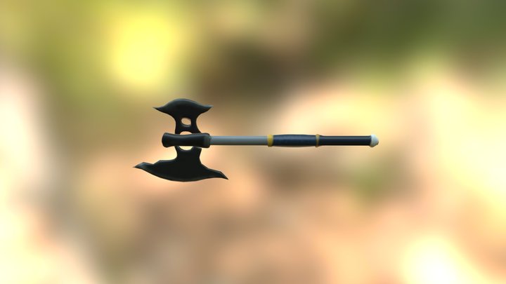 Battle Axe 3D Model