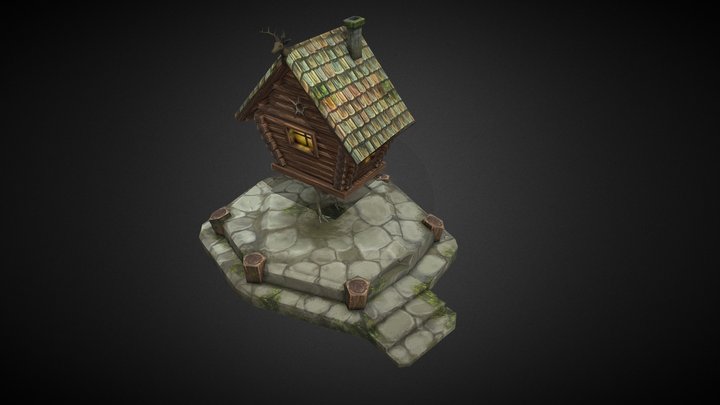 Witch's House Low Poly 3D Model