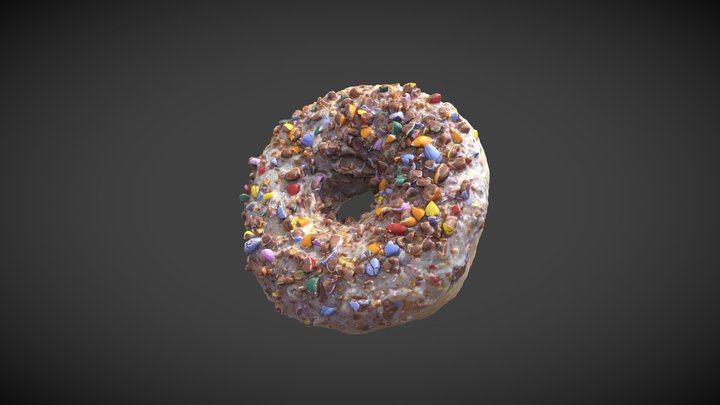 Old dry donut 3D Scan 3D Model