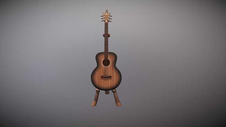 Guitar 3D-Model 3D Model