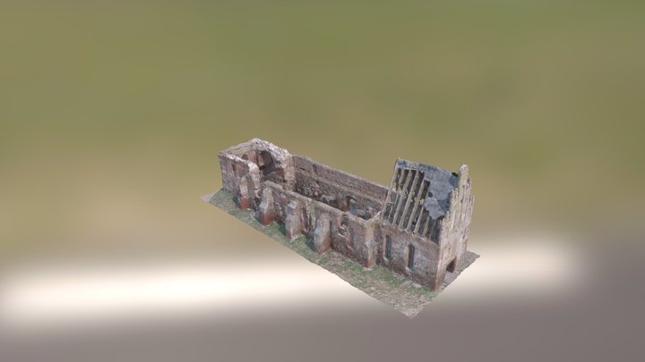 700 Yo Church. Pobethen Mavic Air Scan 3D Model