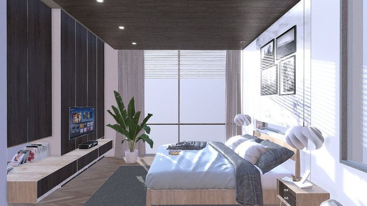 Master Bedroom Interior Design 3D Model
