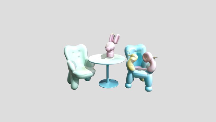 Mobiliario escolar – Free 3D Model STL