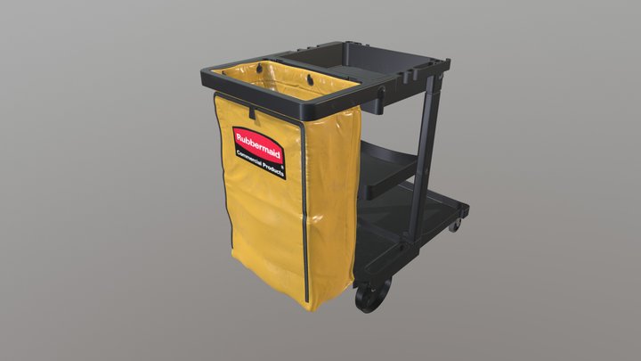 Cleaning Cart 3D Model