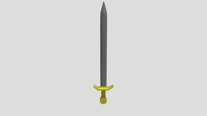Espada viking low poly 3D Model