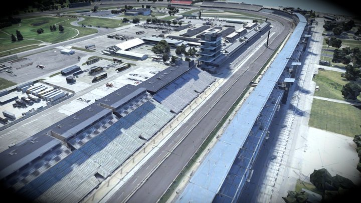 Indy 500 Motor Speedway, Speedway, IN, USA – Kostenloses 3D-Modell STL