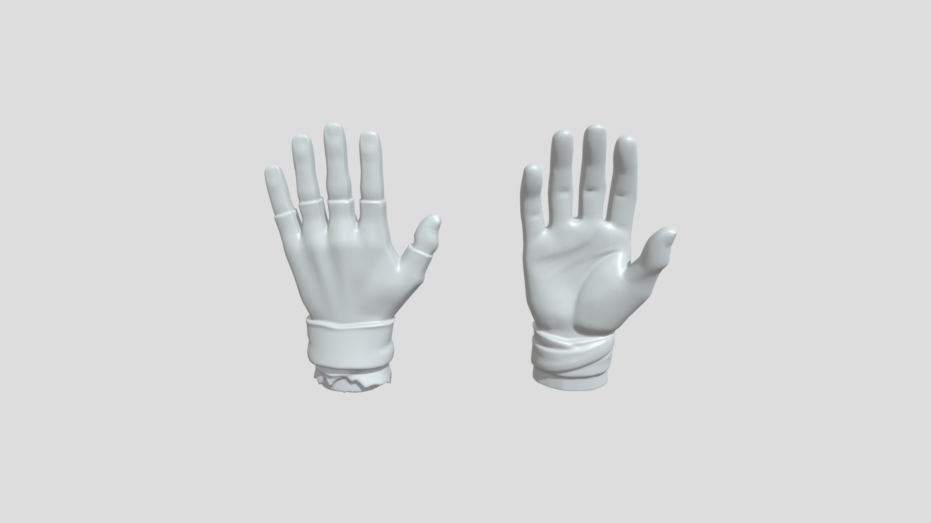 Two low-poly human hand models - Download Free 3D model by kousouf30 ...