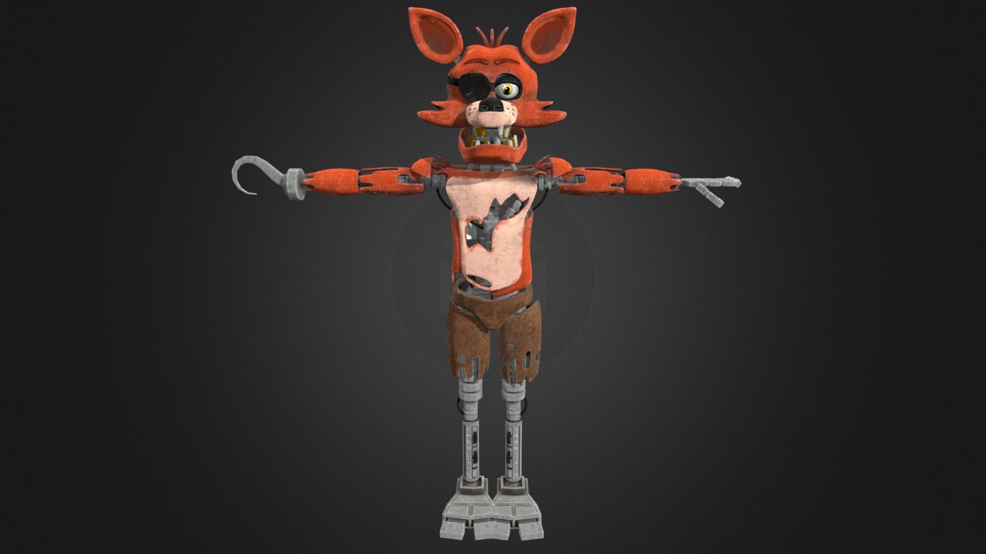 Foxy - Five Night's At Freddy's: Help Wanted - Download Free 3D model by  RandomFnafUserlol (@RandomUserlololol) [fc5e9c2]