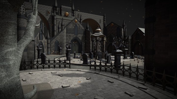 Escenario con Textura Atlas - Vegetación 3D Model