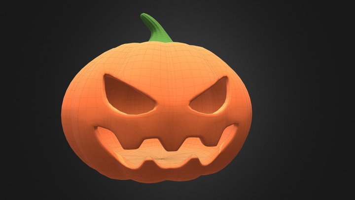 3d Halloween pumpkin 3D Model