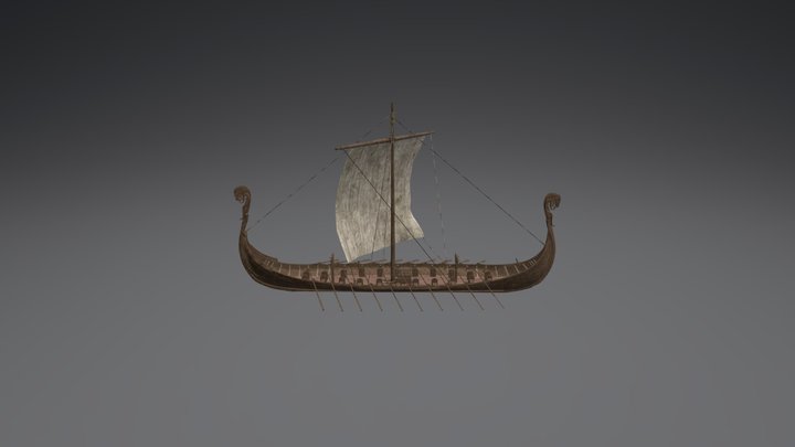 Viking Ship 3D Model