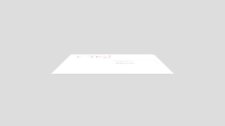 Past Due Bill 3D Model