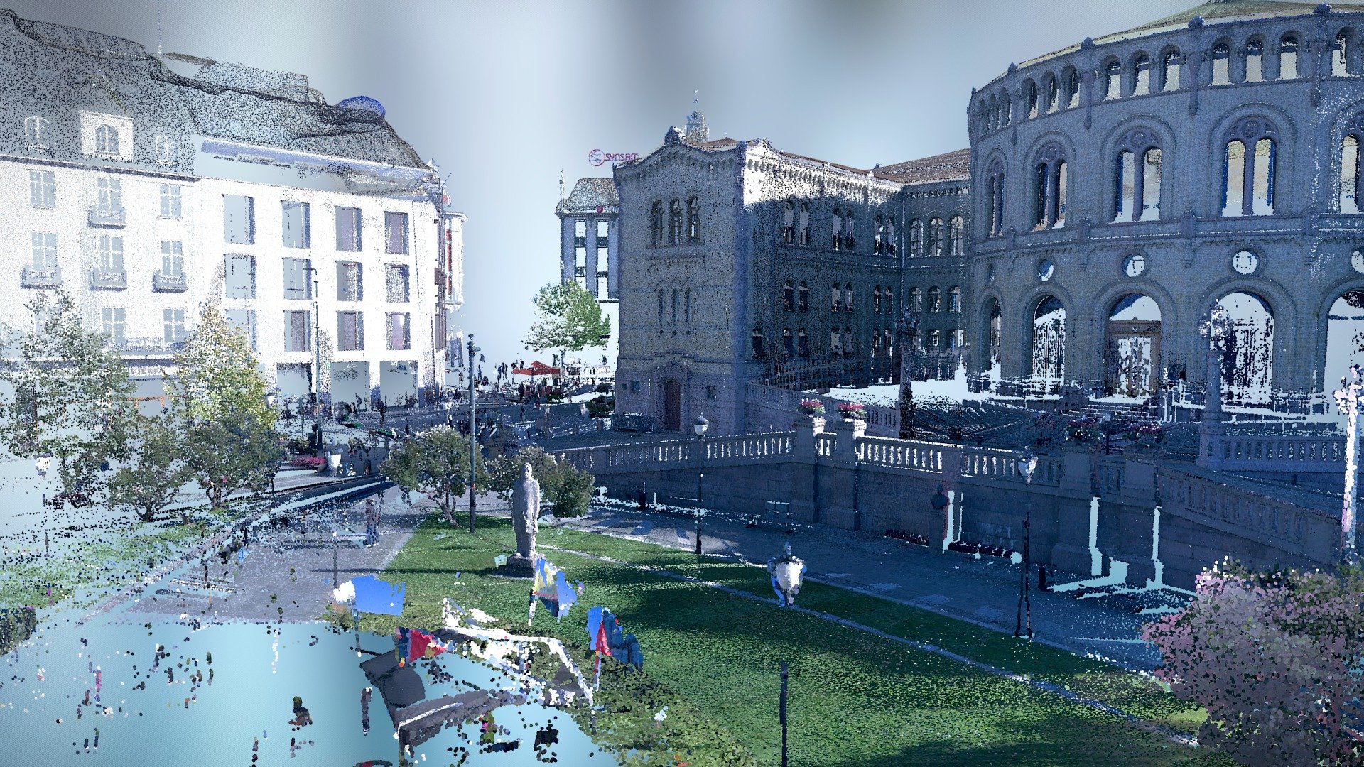 Norwegian Parliament -Storting with surroundings