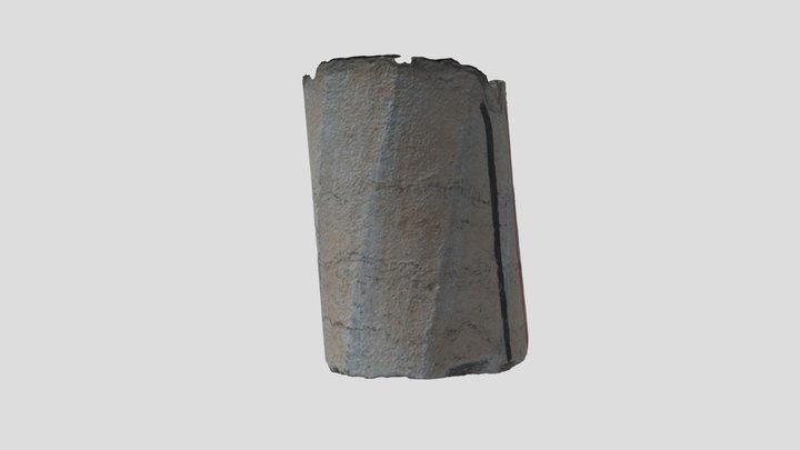 Rock Core 3D Model Demo 1_simplified_3d_mesh 3D Model