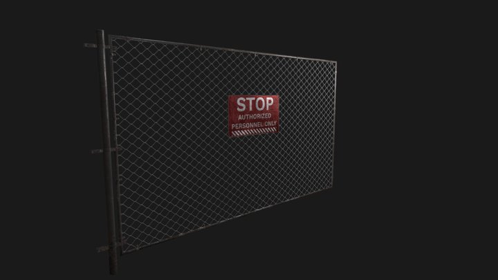fience sign 3D Model