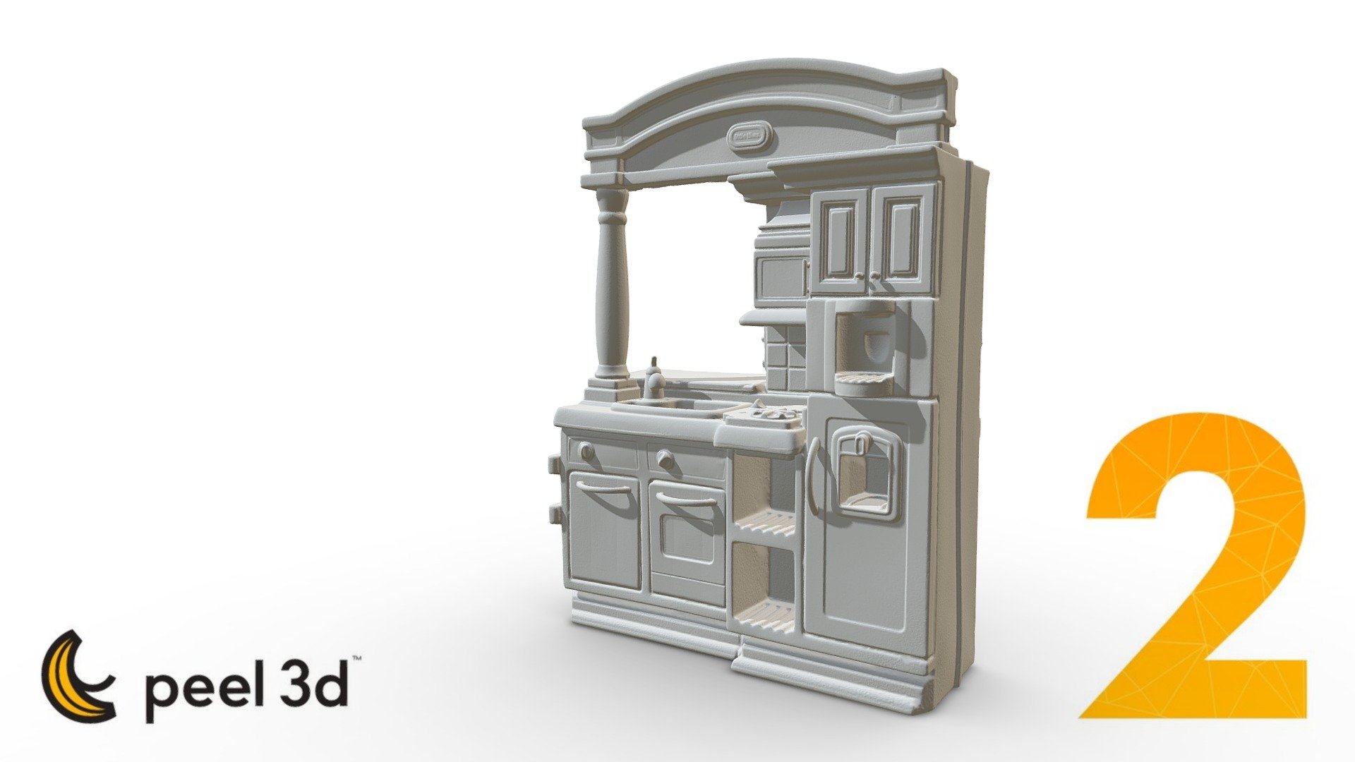 Toy Kitchenette with peel 2