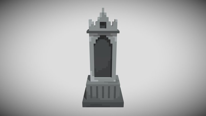 Gravestone Assets - Grave 2 Regular 3D Model