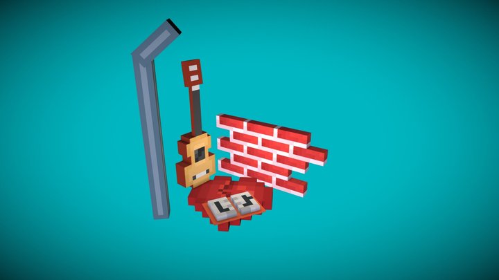 Blockbenchtober 6 day theme: Dark 3D Model