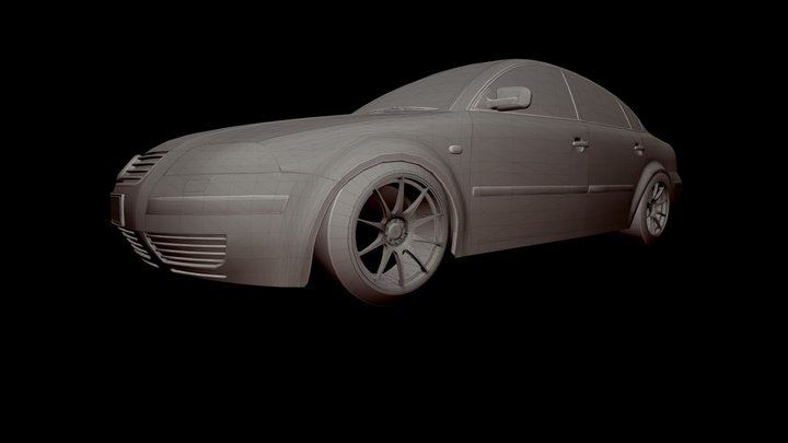 2004 Volkswagen Passat 1.8T .OBJ 3D Model