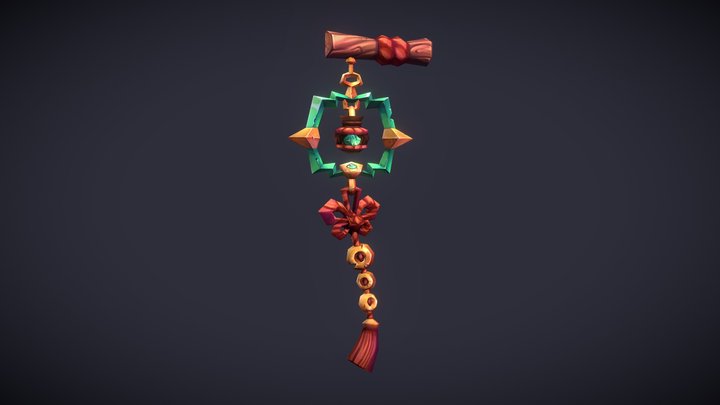 Pandaren Herborist Sign 3D Model