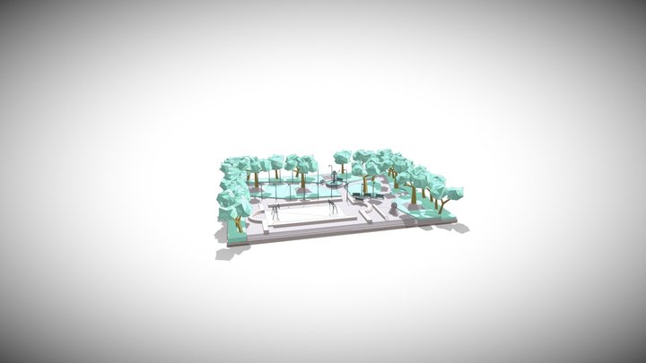 Parque de Usaquén 3D Model