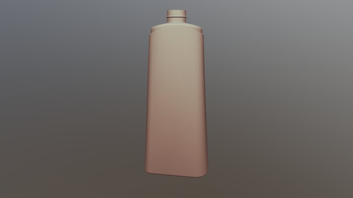 303 Ml Ofc 25 Gm HDPE Bottle 3D Model