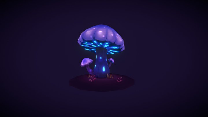 #MayThePropBeWithYou - Luminous Mushroom 3D Model