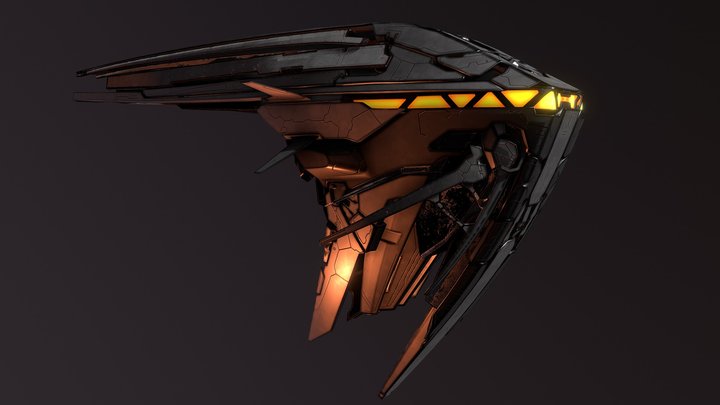 Starship 3D Model