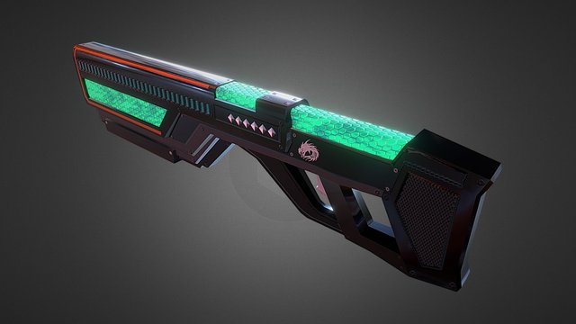 Planet X Gun 3D Model