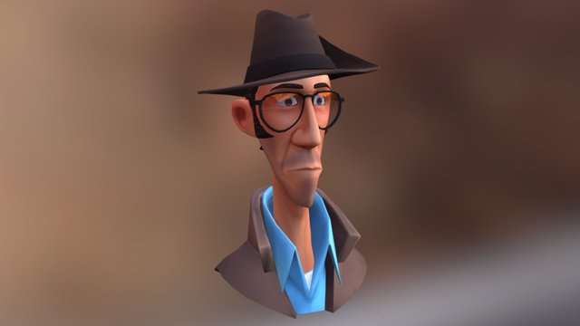 Toon Sniper 3D Model