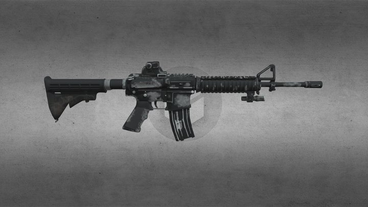 M4A1 3D Model