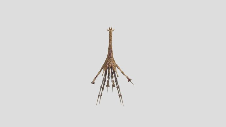 Zoochosis_-_infected_giraffe credits to mg rips 3D Model