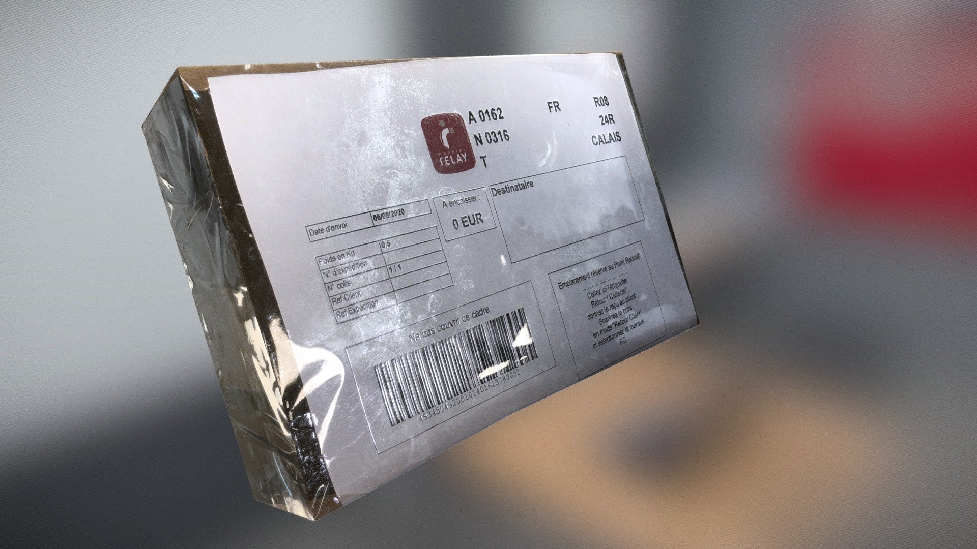 Small taped cardboard box