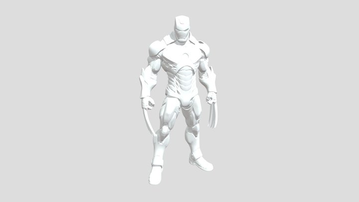 wolverine iron man hybrid 3D Model