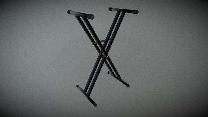 Stand Keyboard - Double Frame 3D Model
